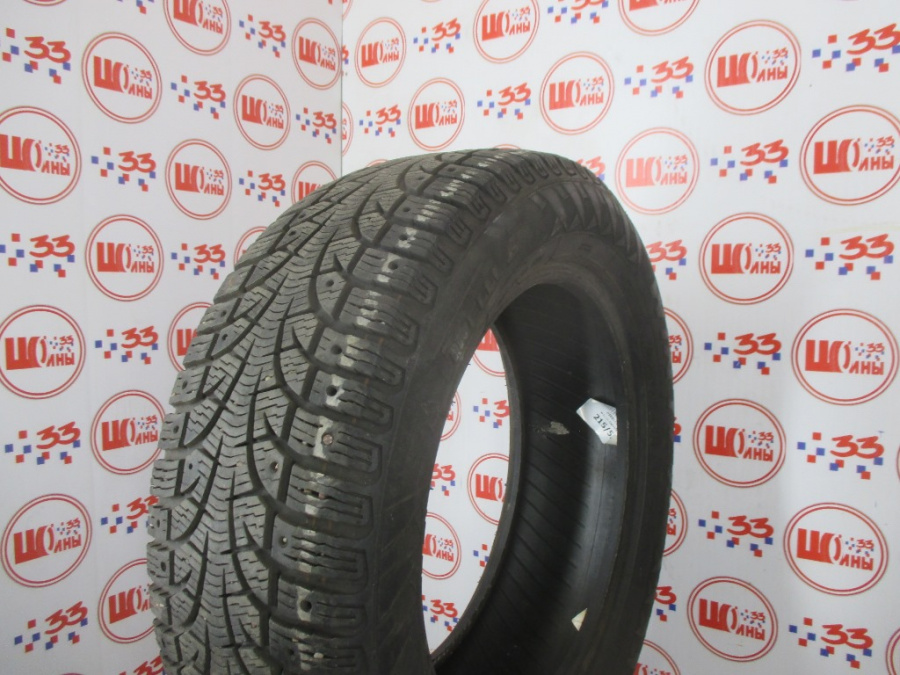 Шина Б/У 215/55 R16 Зима Шипы  PIRELLI Winter Carving/Carving Edge Кат. 4