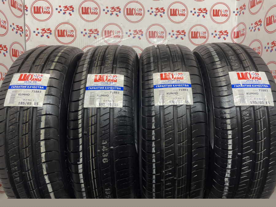 Шина Б/У 185/65 R15 Лето KUMHO KH-27 Кат. 1