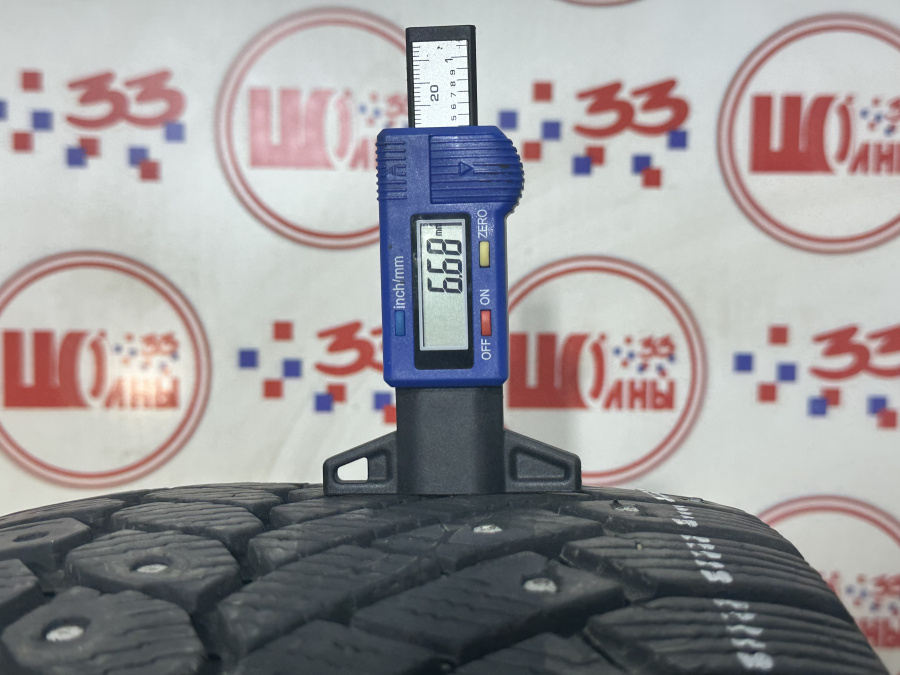 Шина Б/У 225/55 R16 Зима Шипы  CONTINENTAL C.  Ice Contact Кат. 5