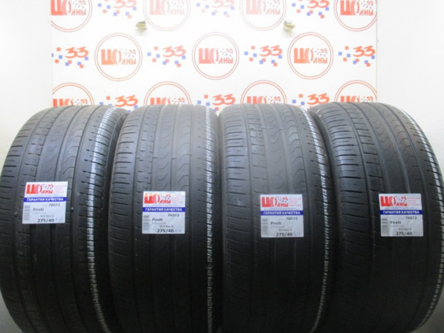 Шина Б/У 275/40 R21 Лето PIRELLI Scorpion Verde Кат. 5