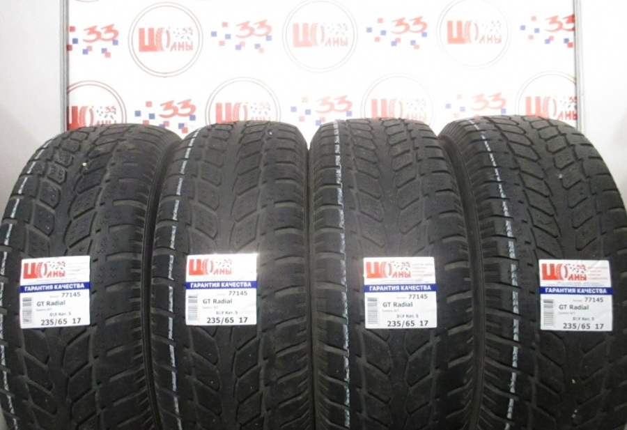 Шина Б/У 235/65 R17 Зима GT Radial Savero WT Кат. 5