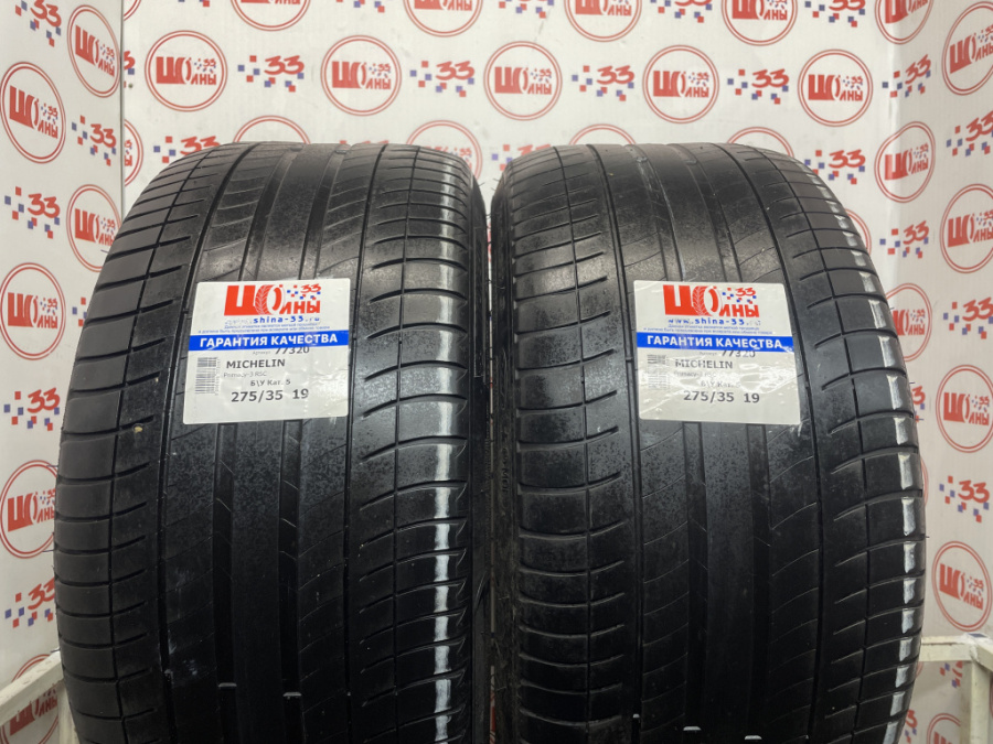 Шина Б/У 275/35 R19 Лето MICHELIN Primacy-3 RSC Кат. 5