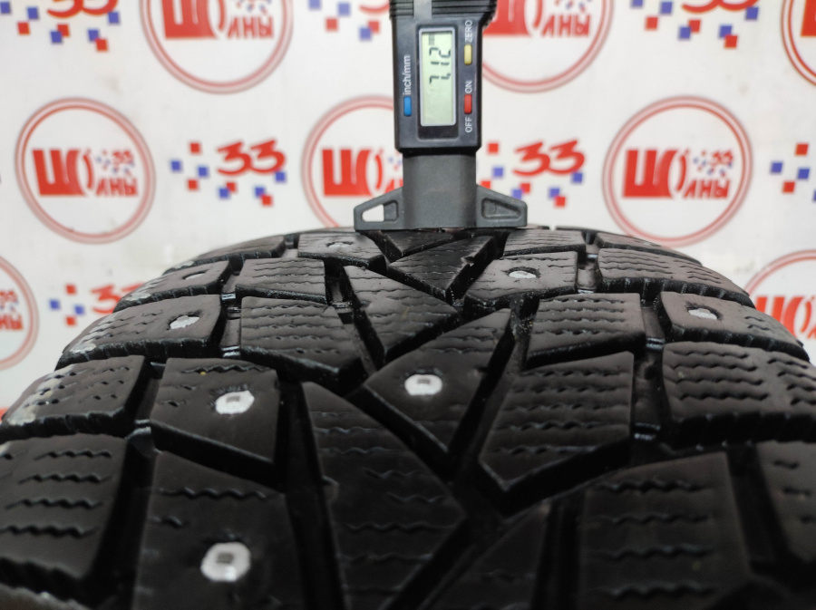 Шина Б/У 205/55 R16 Зима Шипы  DUNLOP SP Winter Ice-02 Кат. 3