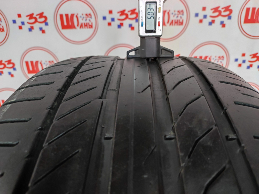 Шина Б/У 255/45 R19 Лето CONTINENTAL C.Sport Contact-5 Кат. 4