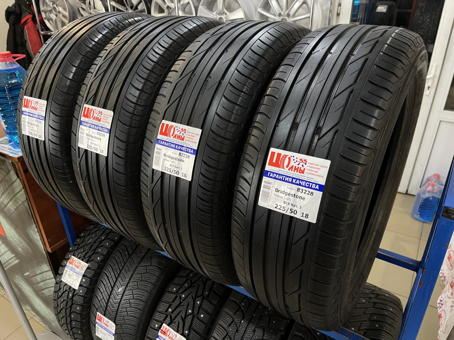 Шина Б/У 225/50 R18 Лето BRIDGESTONE Turanza T-001 RSC Кат. 3
