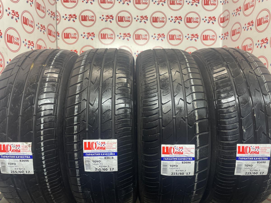 Шина Б/У 215/60 R17 Лето TOYO Tranpath MP Z Кат. 3