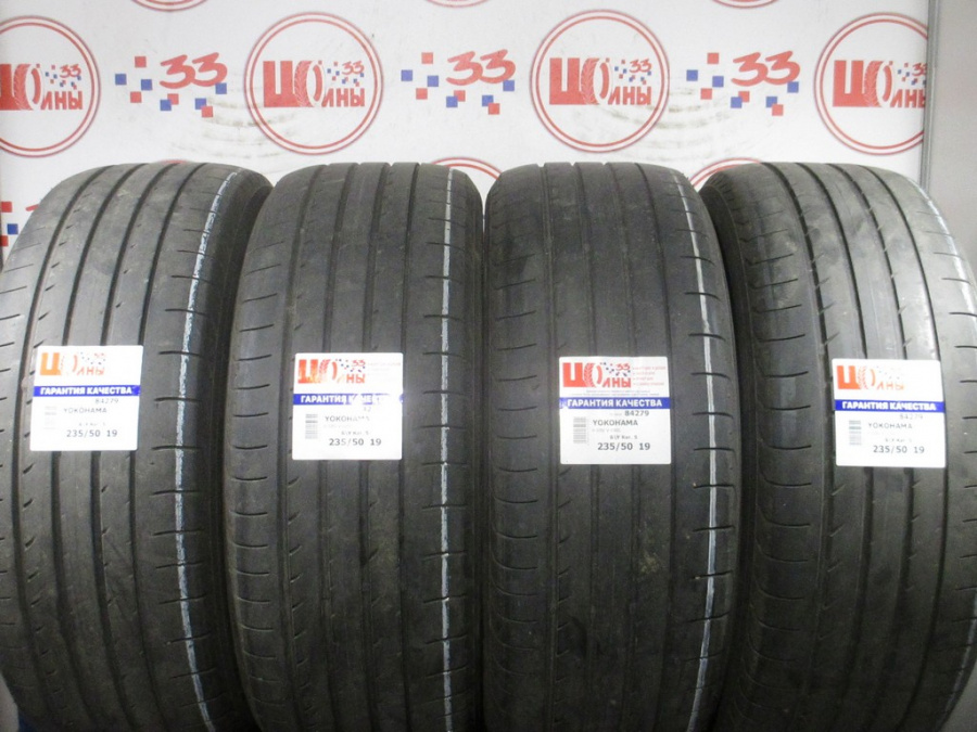 Шина Б/У 235/50 R19 Лето YOKOHAMA V-105/ V-105S Кат. 5