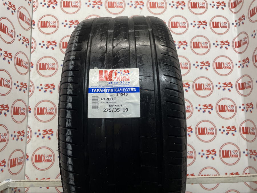 Шина Б/У 275/35 R19 Лето PIRELLI P-7 Cinturato RSC Кат. 4
