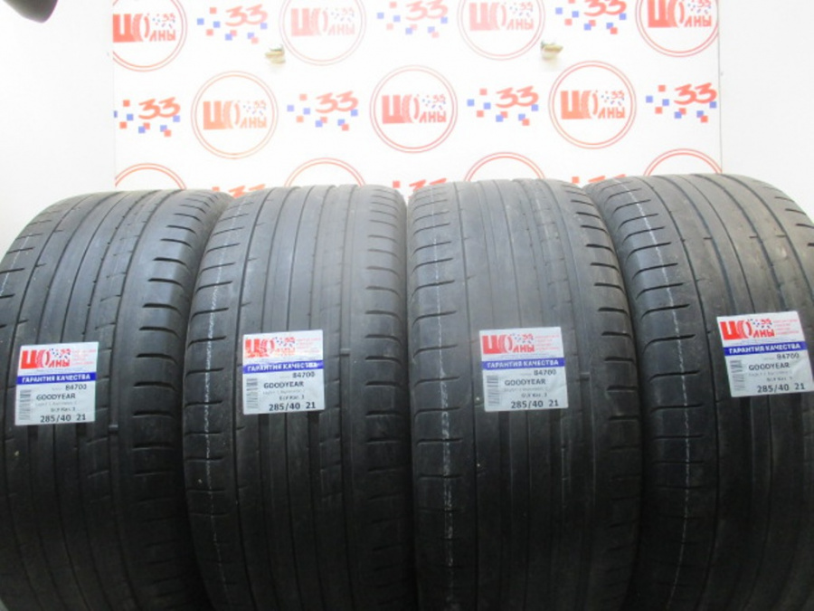 Шина Б/У 285/40 R21 Лето GOODYEAR Eagle F-1 Asymmetric-2 Кат. 3