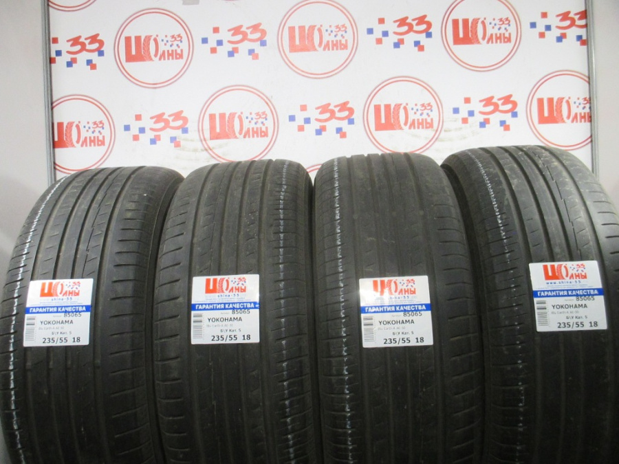 Шина Б/У 235/55 R18 Лето YOKOHAMA Blu Earth-A AE-50 Кат. 5