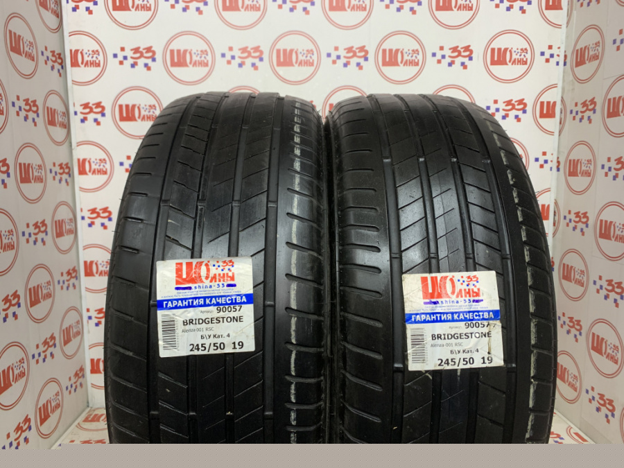 Б/У 245/50 R19 Лето BRIDGESTONE Alenza-001 RSC Кат. 4