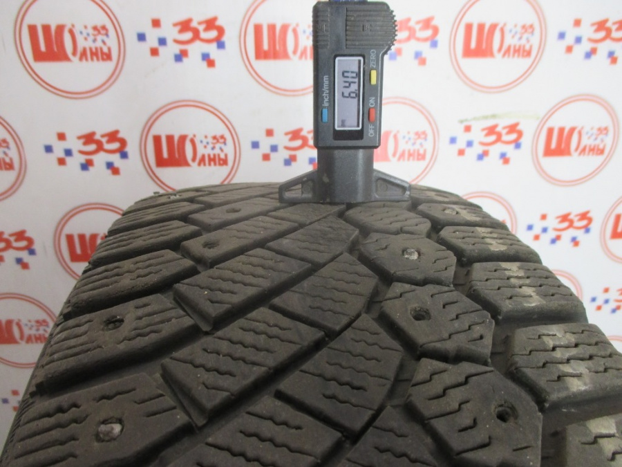 Шина Б/У 205/55 R16 Зима Шипы  CONTINENTAL C.  Ice Contact Кат. 4