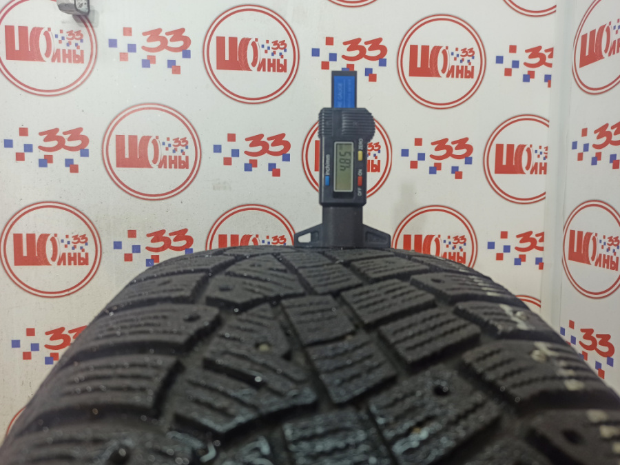 Шина Б/У 225/55 R17 Зима Шипы  CONTINENTAL C.  Ice Contact-2 RSC Кат. 5