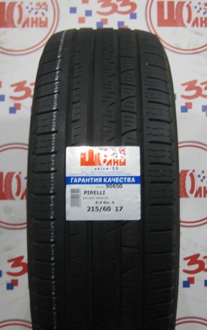 Б/У 215/60 R17 Лето PIRELLI Scorpion Verde AS Кат. 4