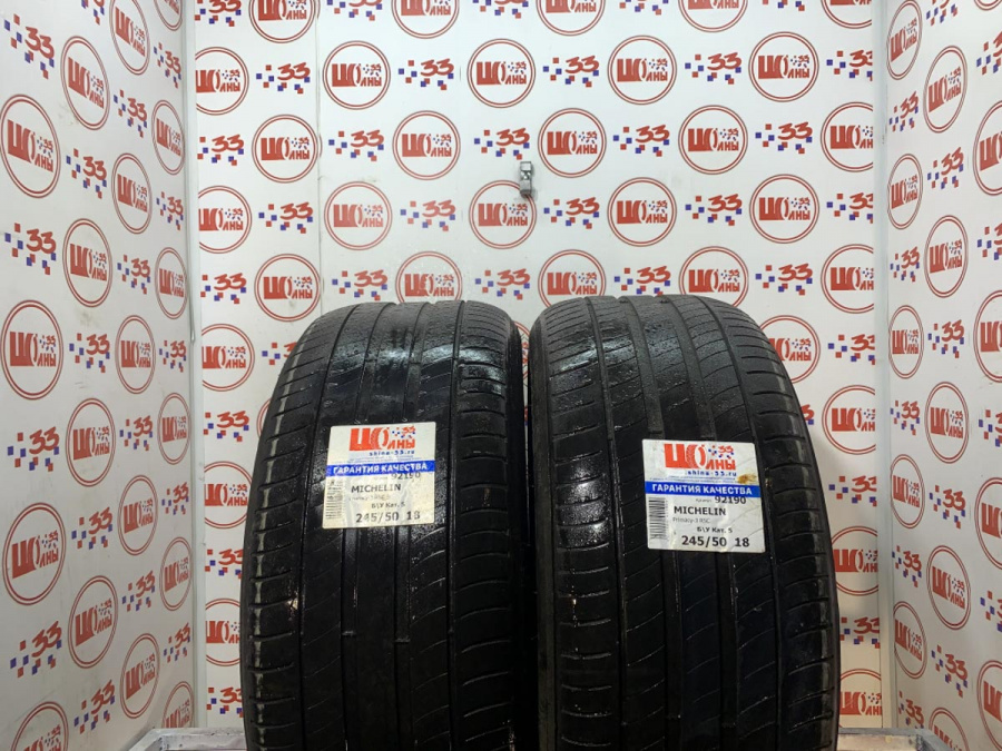 Шина Б/У 245/50 R18 Лето MICHELIN Primacy-3 RSC Кат. 5