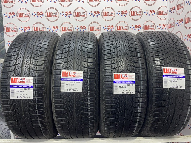 Шина Б/У 225/60 R17 Зима MICHELIN X-ICE-3 Кат. 4