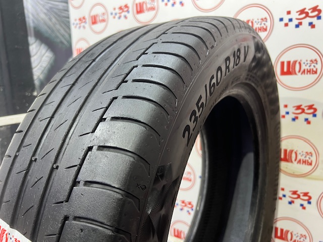 Шина Б/У 235/60 R18 Лето CONTINENTAL C.PremiumContact-6 Кат. 4