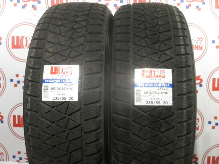 Б/У 235/55 R20 Зима BRIDGESTONE Blizzak DM-V2 Кат. 3