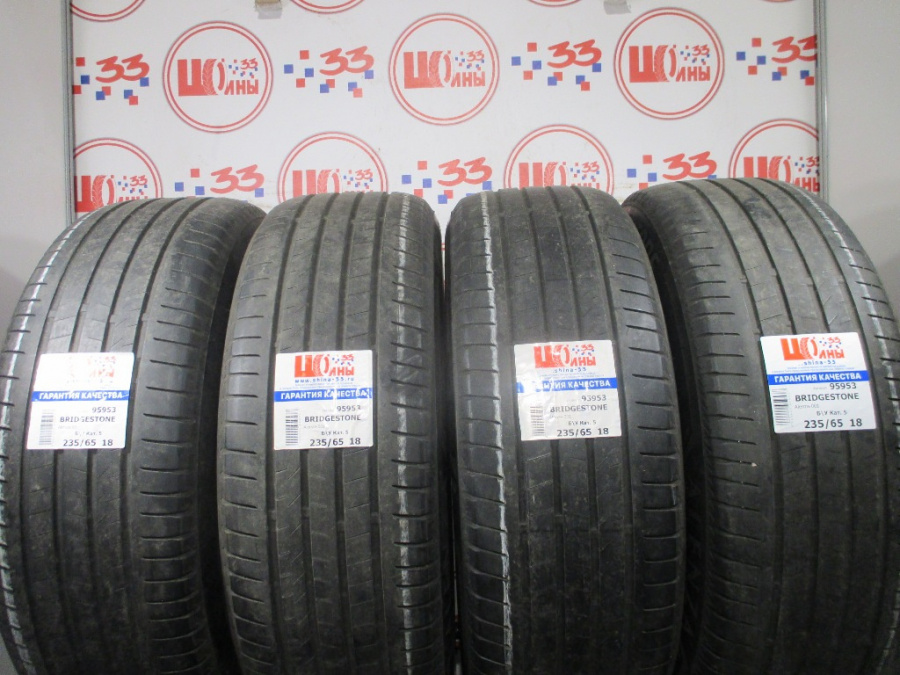 Шина Б/У 235/65 R18 Лето BRIDGESTONE Alenza-001 Кат. 5