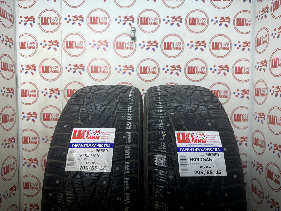 Б/У 205/65 R16 Зима Шипы  NORDMAN 7 / 7-SUV Кат. 3