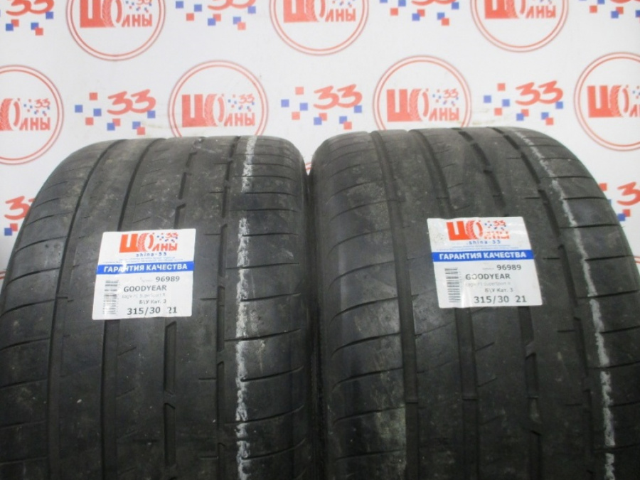 Шина Б/У 315/30 R21 Лето GOODYEAR Eagle F1 SuperSport R Кат. 3