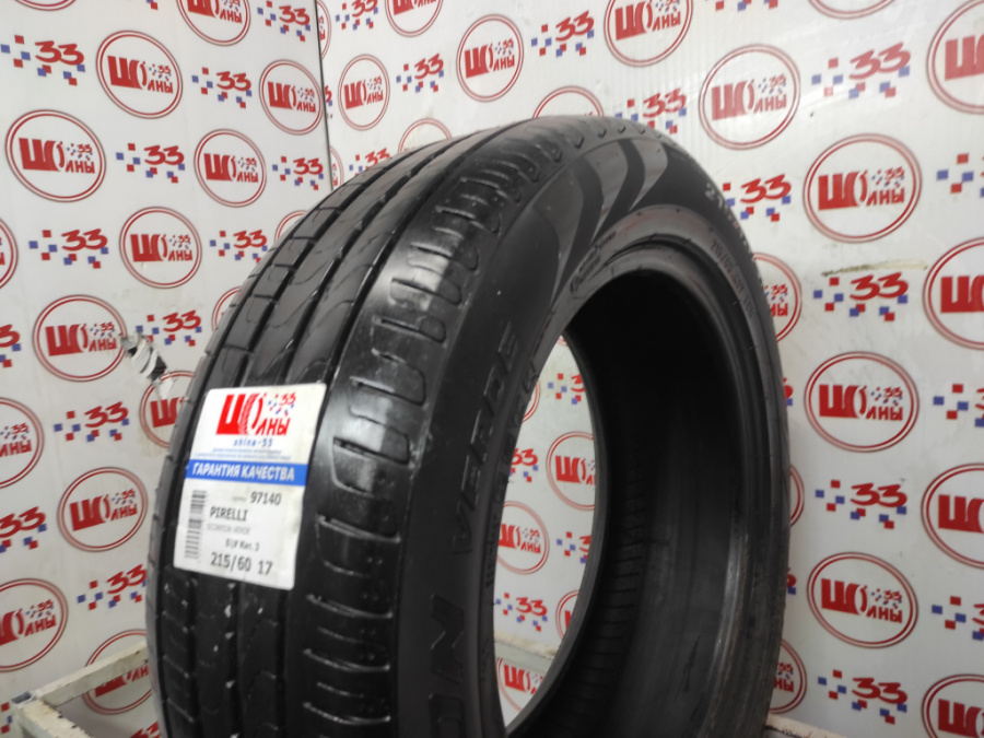 Шина Б/У 215/60 R17 Лето PIRELLI SCORPION VERDE Кат. 3