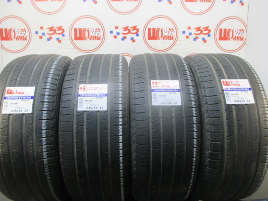 Шина Б/У 235/55 R17 Лето PIRELLI Scorpion Verde AS Кат. 5