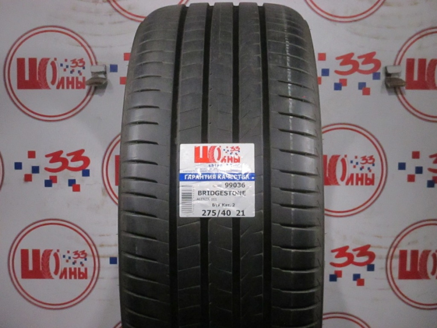 Б/У 275/40 R21 Лето BRIDGESTONE Alenza 001 Кат. 2