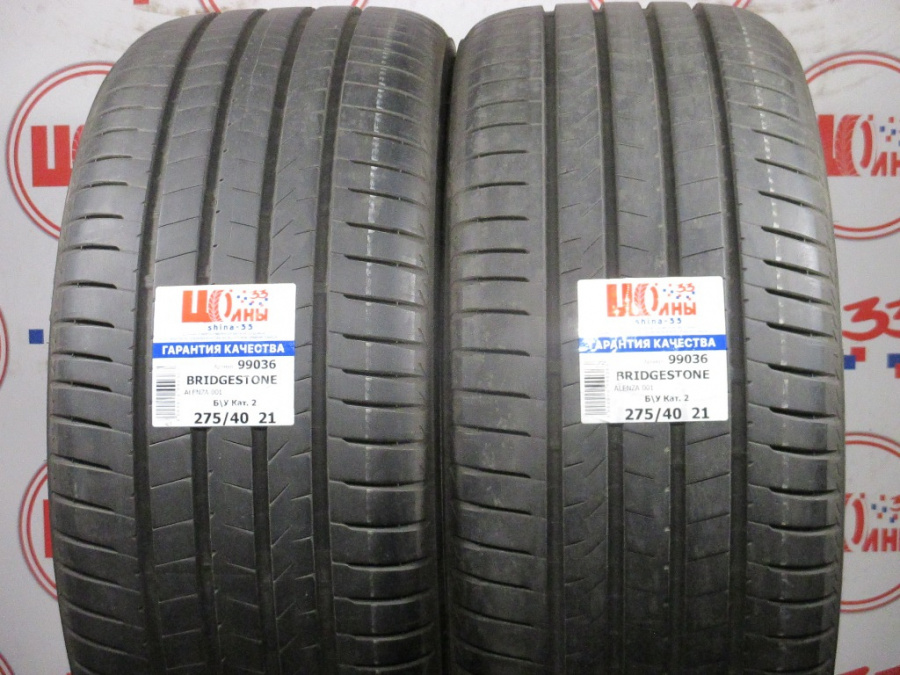 Б/У 275/40 R21 Лето BRIDGESTONE Alenza 001 Кат. 2