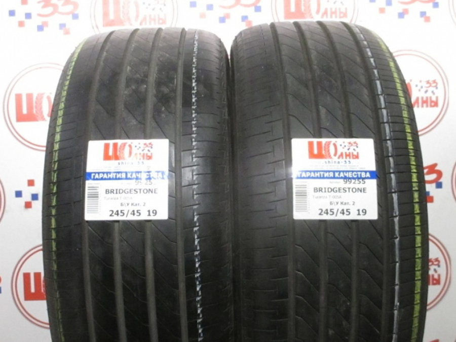 Б/У 245/45 R19 Лето BRIDGESTONE Turanza T-005A Кат. 2