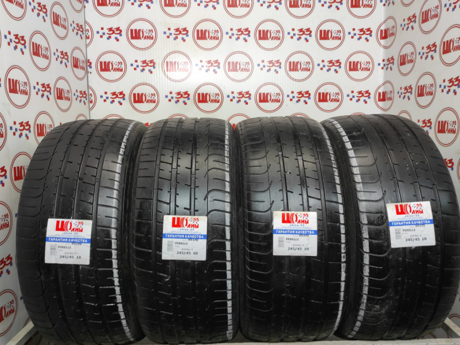 Шина Б/У 245/45 R18 Лето PIRELLI P Zero Кат. 5